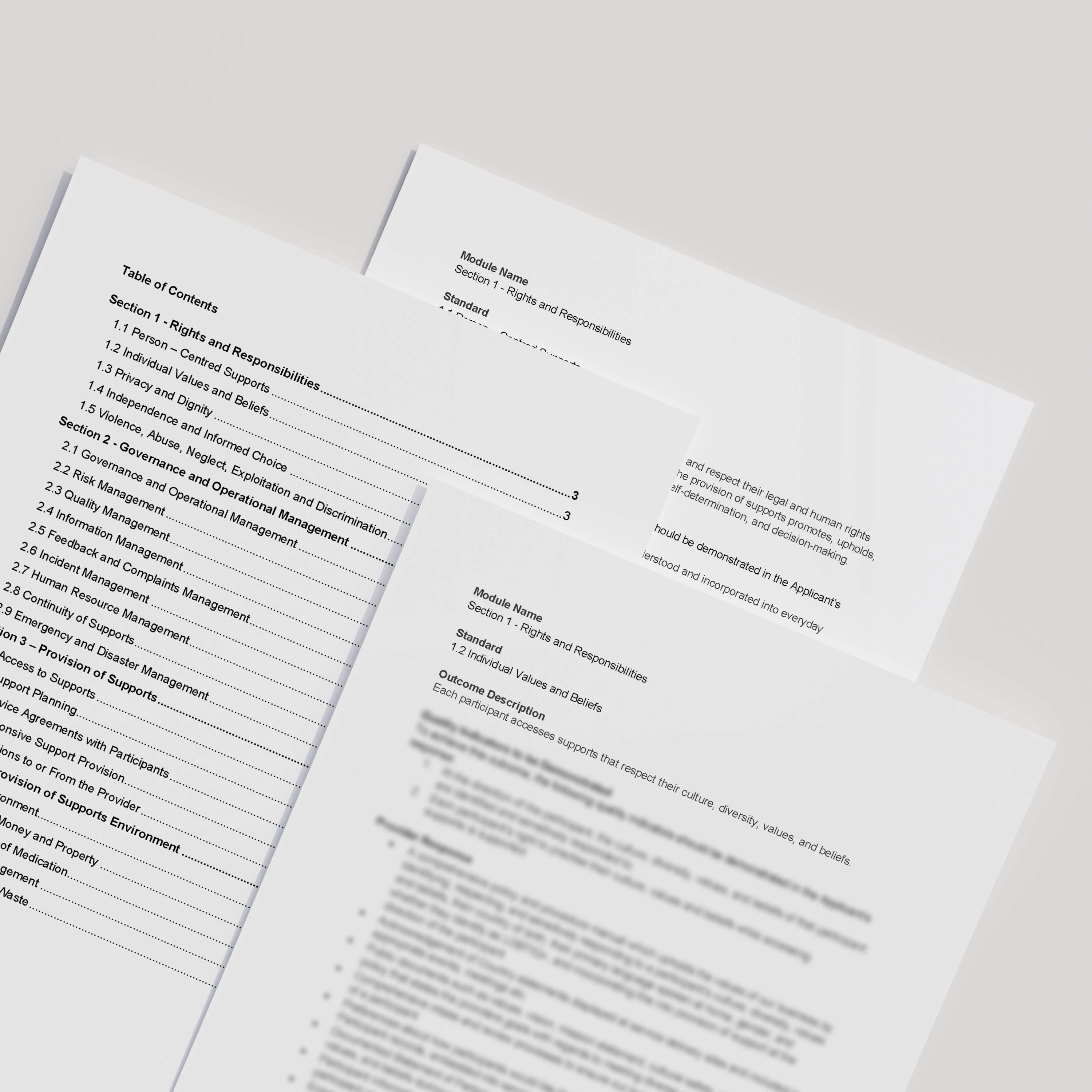NDIS Self-Assessment Handbooks