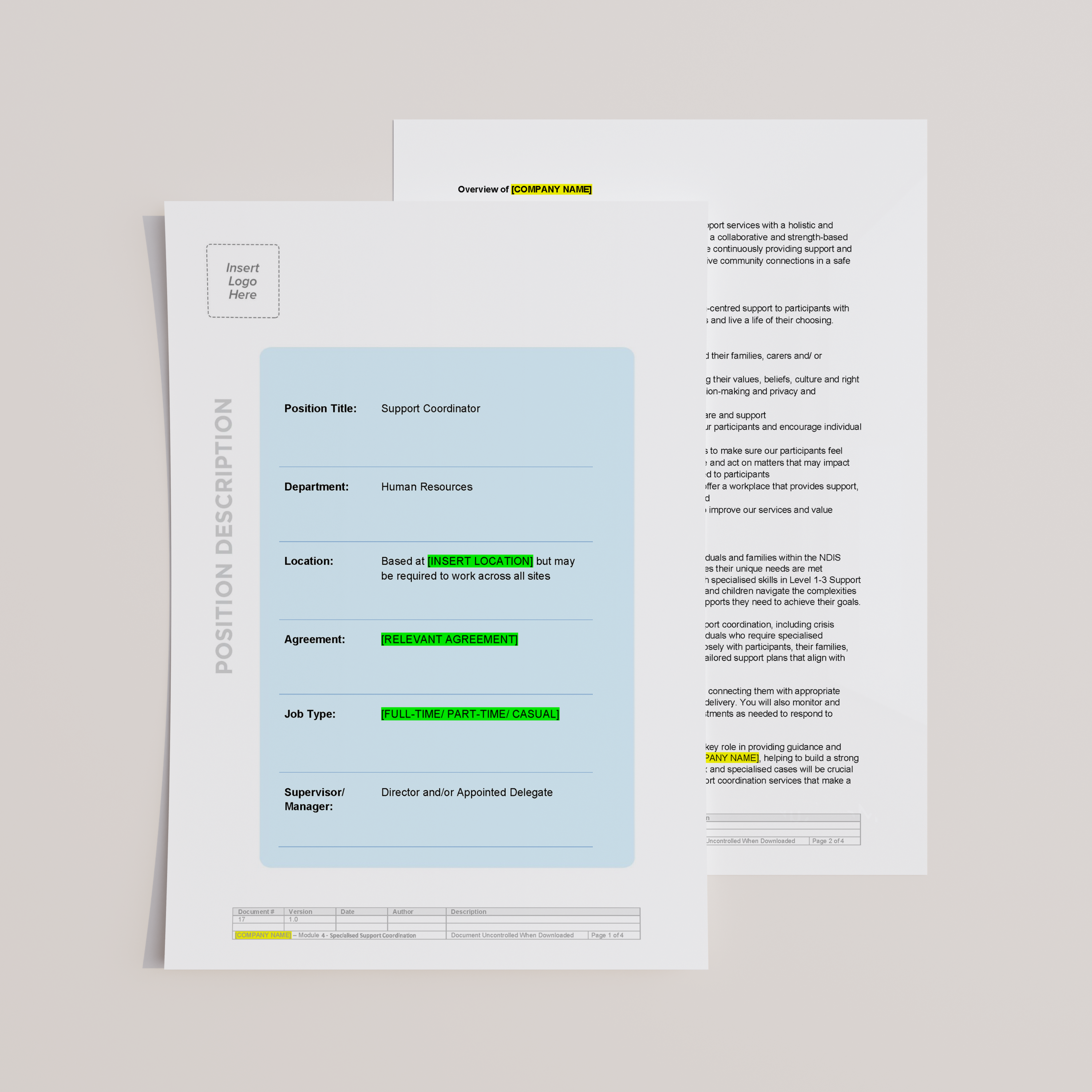 NDIS Module 4 - Specialist Support Coordination Pack
